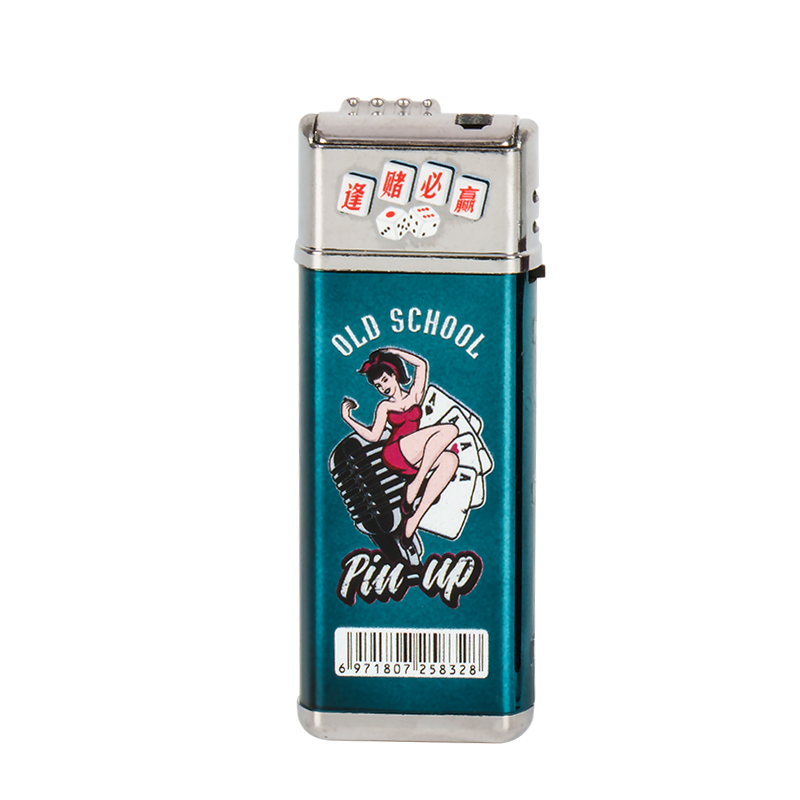 ไฟแช็กเปลือกเหล็กแบบพกพา JH8032